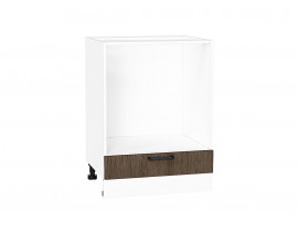 Шкаф нижний под духовку Флэт Brown Casella Oak 2S / Белый 816*600*476 мм
