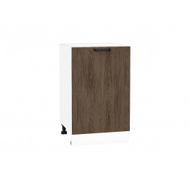 Шкаф нижний с 1-ой дверцей Флэт Brown Casella Oak 2S / Белый 816*500*478 мм