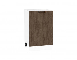 Шкаф нижний с 1-ой дверцей Флэт Brown Casella Oak 2S / Белый 816*500*478 мм