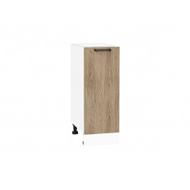 Шкаф нижний с 1-ой дверцей Флэт Natural Casella Oak 2S / Белый 816*300*478 мм