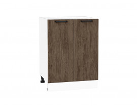 Шкаф нижний с 2-мя дверцами Флэт Brown Casella Oak 2S / Белый 816*600*478 мм