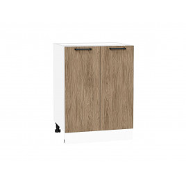 Шкаф нижний с 2-мя дверцами Флэт Natural Casella Oak 2S / Белый 816*600*478 мм