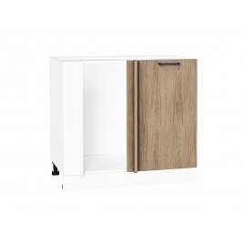 Шкаф нижний угловой Флэт Natural Casella Oak 2S / Белый 816*890*478 мм