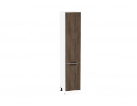 Шкаф пенал с 2-мя дверцами Флэт Brown Casella Oak 2S / Белый 2132*400*574 мм