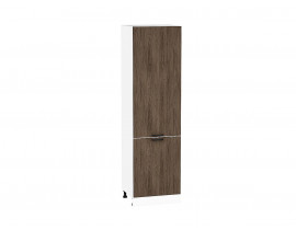 Шкаф пенал с 2-мя дверцами Флэт Brown Casella Oak 2S / Белый 2132*600*574 мм
