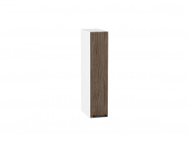 Шкаф верхний бутылочница Флэт Brown Casella Oak 2S / Белый 716*150*318 мм