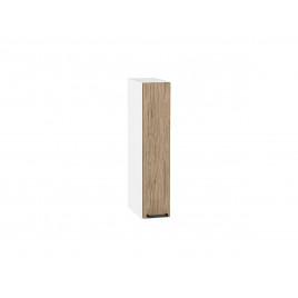 Шкаф верхний бутылочница Флэт Natural Casella Oak 2S / Белый 716*150*318 мм