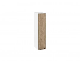 Шкаф верхний бутылочница Флэт Natural Casella Oak 2S / Белый 716*150*318 мм