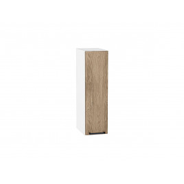 Шкаф верхний бутылочница Флэт Natural Casella Oak 2S / Белый 716*200*318 мм