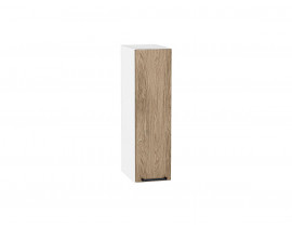 Шкаф верхний бутылочница Флэт Natural Casella Oak 2S / Белый 716*200*318 мм