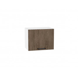 Шкаф верхний горизонтальный Флэт Brown Casella Oak 2S / Белый 358*450*318 мм
