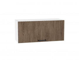 Шкаф верхний горизонтальный Флэт Brown Casella Oak 2S / Белый 358*800*318 мм