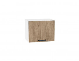 Шкаф верхний горизонтальный Флэт Natural Casella Oak 2S / Белый 358*450*318 мм