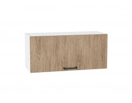 Шкаф верхний горизонтальный Флэт Natural Casella Oak 2S / Белый 358*800*318 мм