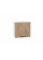 Шкаф верхний горизонтальный Флэт Natural Casella Oak 2S / Белый 458*500*318 мм