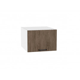Шкаф верхний горизонтальный глубокий Флэт Brown Casella Oak 2S / Белый 358*500*574 мм