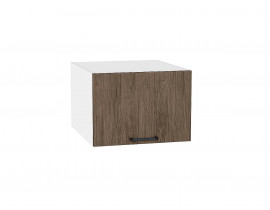 Шкаф верхний горизонтальный глубокий Флэт Brown Casella Oak 2S / Белый 358*500*574 мм