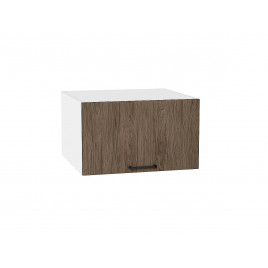 Шкаф верхний горизонтальный глубокий Флэт Brown Casella Oak 2S / Белый 358*600*574 мм