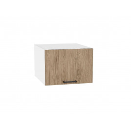 Шкаф верхний горизонтальный глубокий Флэт Natural Casella Oak 2S / Белый 358*500*574 мм