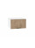 Шкаф верхний горизонтальный глубокий Флэт Natural Casella Oak 2S / Белый 358*600*574 мм