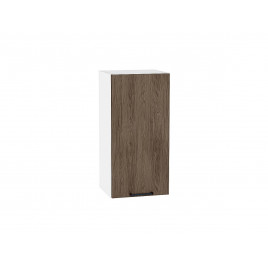 Шкаф верхний с 1-ой дверцей Флэт Brown Casella Oak 2S / Белый 716*350*318 мм