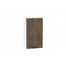 Шкаф верхний с 1-ой дверцей Флэт Brown Casella Oak 2S / Белый 716*400*318 мм