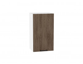 Шкаф верхний с 1-ой дверцей Флэт Brown Casella Oak 2S / Белый 716*400*318 мм