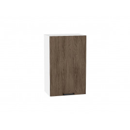 Шкаф верхний с 1-ой дверцей Флэт Brown Casella Oak 2S / Белый 716*450*318 мм
