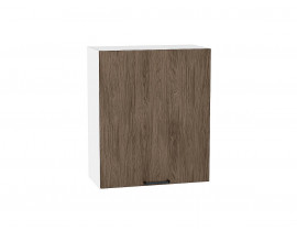 Шкаф верхний с 1-ой дверцей Флэт Brown Casella Oak 2S / Белый 716*600*318 мм