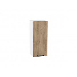 Шкаф верхний с 1-ой дверцей Флэт Natural Casella Oak 2S / Белый 716*300*318 мм