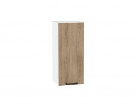 Шкаф верхний с 1-ой дверцей Флэт Natural Casella Oak 2S / Белый 716*300*318 мм