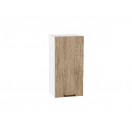 Шкаф верхний с 1-ой дверцей Флэт Natural Casella Oak 2S / Белый 716*350*318 мм