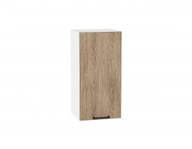 Шкаф верхний с 1-ой дверцей Флэт Natural Casella Oak 2S / Белый 716*350*318 мм