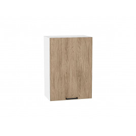 Шкаф верхний с 1-ой дверцей Флэт Natural Casella Oak 2S / Белый 716*500*318 мм