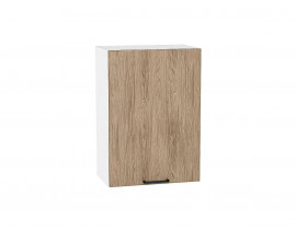 Шкаф верхний с 1-ой дверцей Флэт Natural Casella Oak 2S / Белый 716*500*318 мм