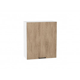 Шкаф верхний с 1-ой дверцей Флэт Natural Casella Oak 2S / Белый 716*600*318 мм