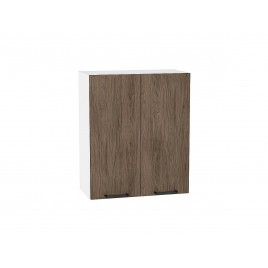 Шкаф верхний с 2-мя дверцами Флэт Brown Casella Oak 2S / Белый 716*600*318 мм