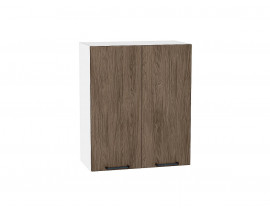 Шкаф верхний с 2-мя дверцами Флэт Brown Casella Oak 2S / Белый 716*600*318 мм