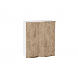 Шкаф верхний с 2-мя дверцами Флэт Natural Casella Oak 2S / Белый 716*600*318 мм