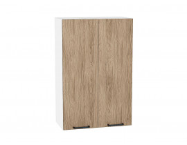 Шкаф верхний с 2-мя дверцами Флэт Natural Casella Oak 2S / Белый 920*600*318 мм