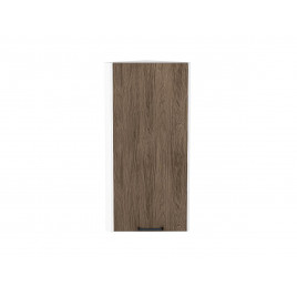 Шкаф верхний торцевой Флэт Brown Casella Oak 2S / Белый 920*300*306 мм