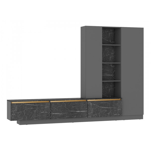 Гостиная Ницца Графит / Торос графит