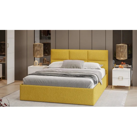 Спальный гарнитур Стелла №4 Золото розовое, Белый холст, Белый Жемчуг, Экомех Barni Curcuma