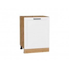 Шкаф нижний с 1-ой дверцей Нео White Silk / Дуб Вотан 816*600*480 мм