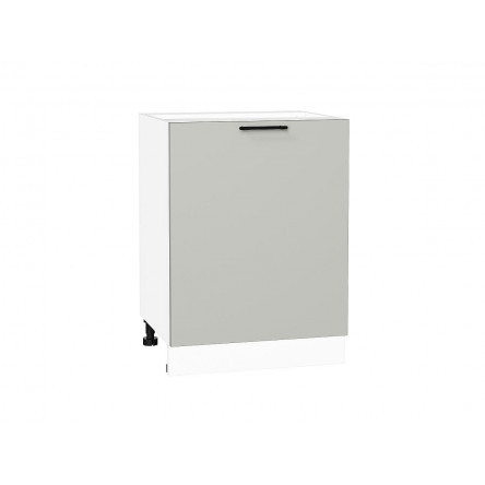 Шкаф нижний с 1-ой дверцей Лайт Special Grey / Белый 816*600*478 мм