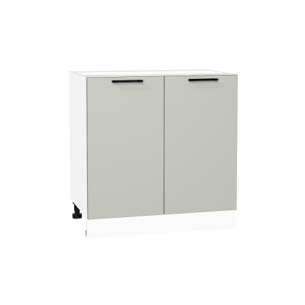 Шкаф нижний с 2-мя дверцами Лайт Special Grey / Белый 816*800*478 мм
