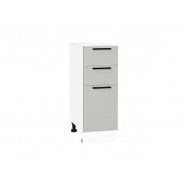 Шкаф нижний с 3-мя ящиками Лайт Special Grey / Белый 816*300*478 мм