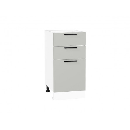 Шкаф нижний с 3-мя ящиками Лайт Special Grey / Белый 816*400*478 мм