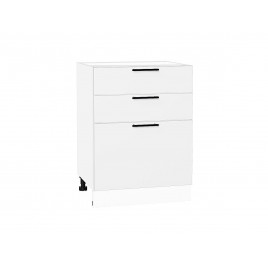 Шкаф нижний с 3-мя ящиками Лайт Special White / Белый 816*600*478 мм