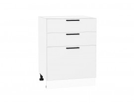 Шкаф нижний с 3-мя ящиками Лайт Special White / Белый 816*600*478 мм